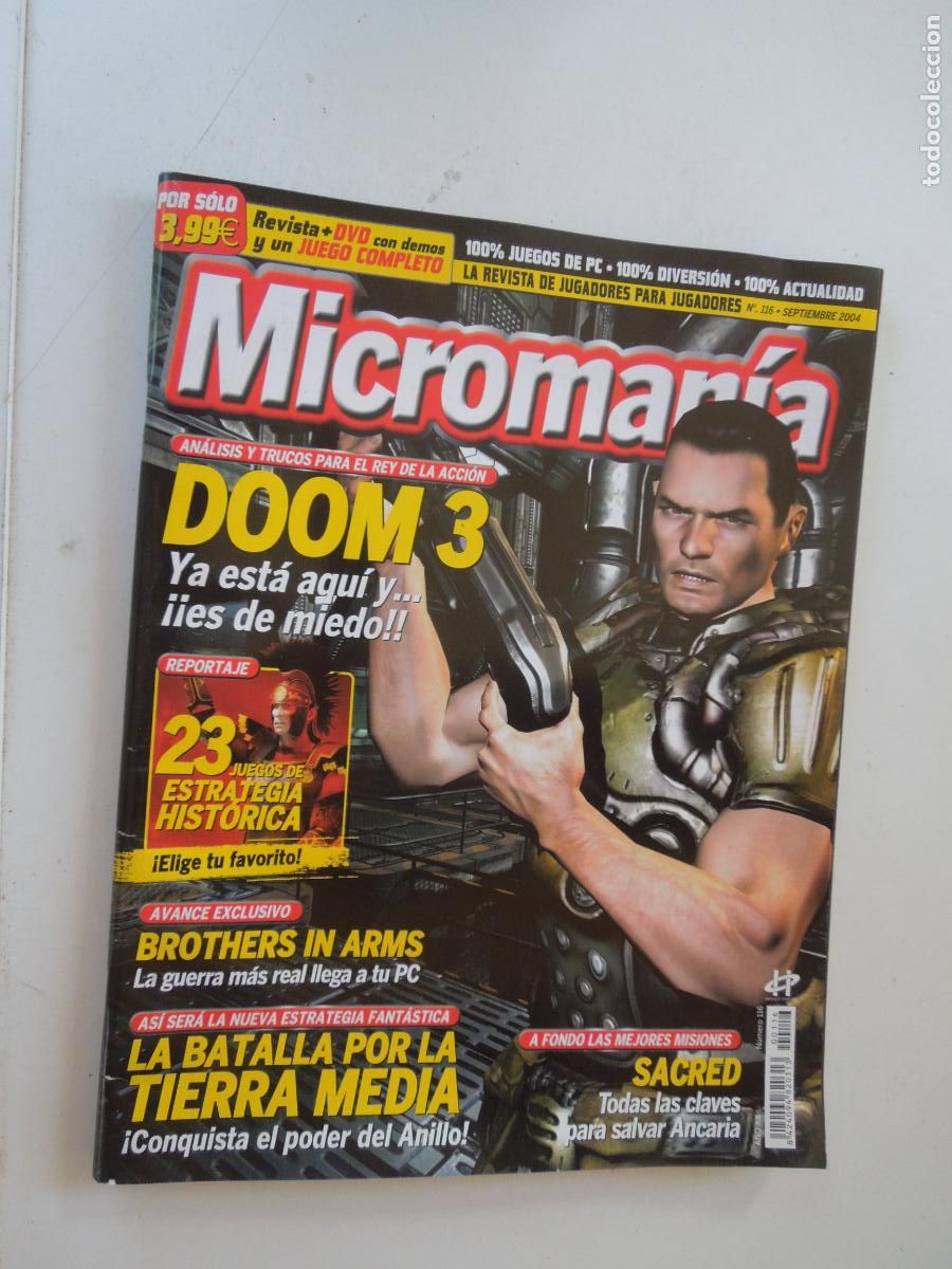 Coleccionismo de Revistas y Peri&oacute;dicos: MICROMANIA REVISTA N&ordm; 116- III EPOCA-09-2004- DOOM 3, SACRED, BROTHERS IN ARMS.