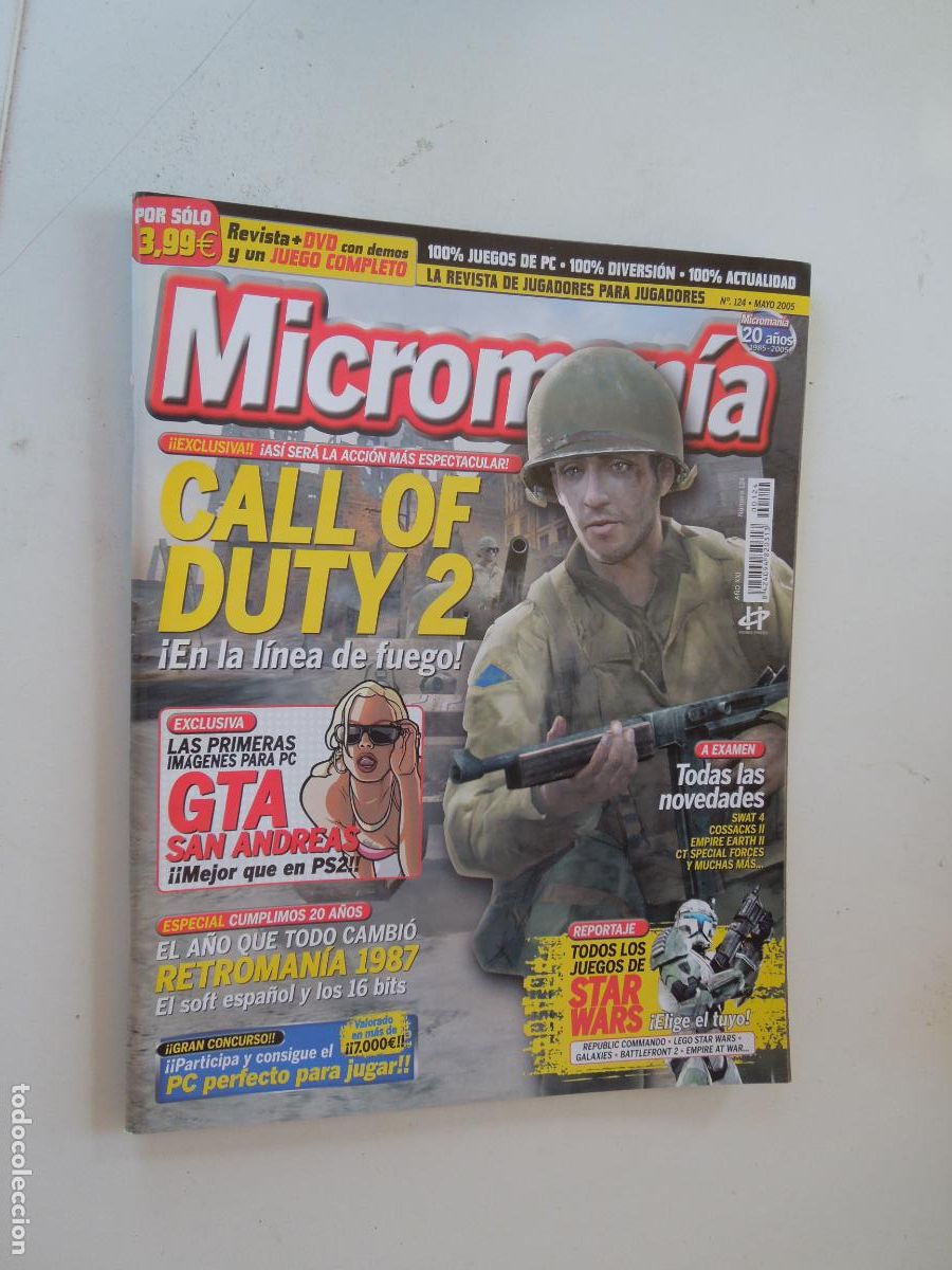 Coleccionismo de Revistas y Peri&oacute;dicos: MICROMANIA REVISTA N&ordm; 124- III EPOCA-MAYO 2005 - CALL OF DUTY 2