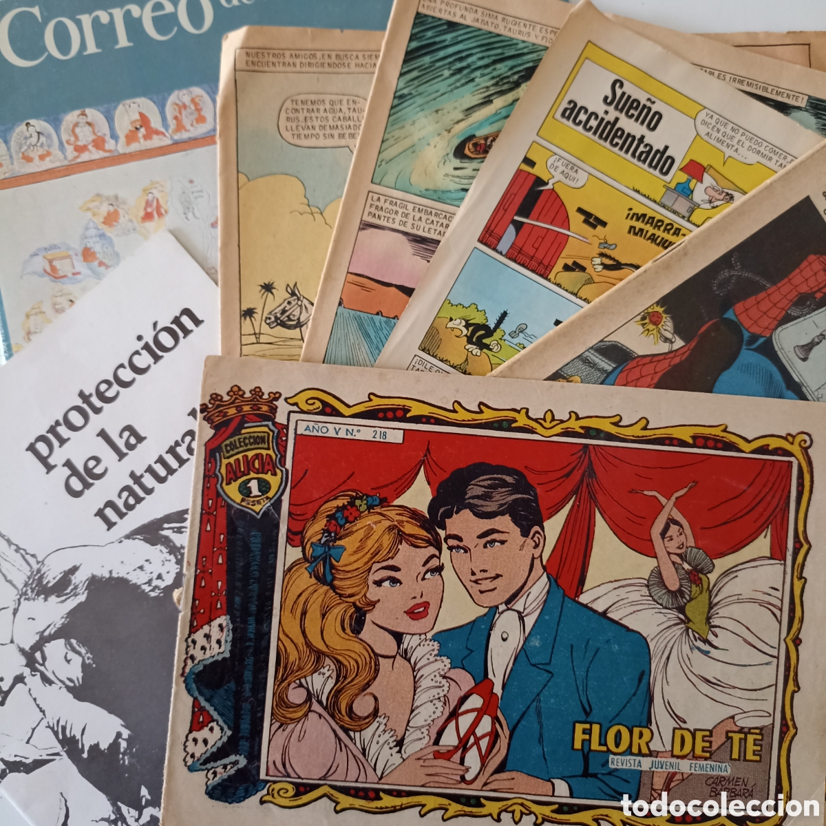 Collection Magazines and Newspapers: Lote 6 x Tebeos y revistas antiguos. Ideal para collage, manualidades, etc