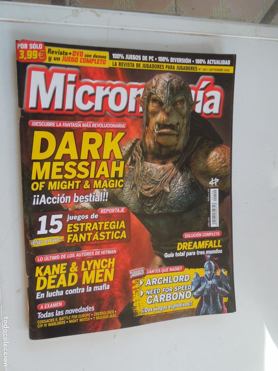 Sammeln von Zeitschriften und Zeitungen: MICROMANIA REVISTA N&ordm; 140- III EPOCA- SEPTIEMBRE 2006- DARK MESSIAH - ACCION BESTIAL