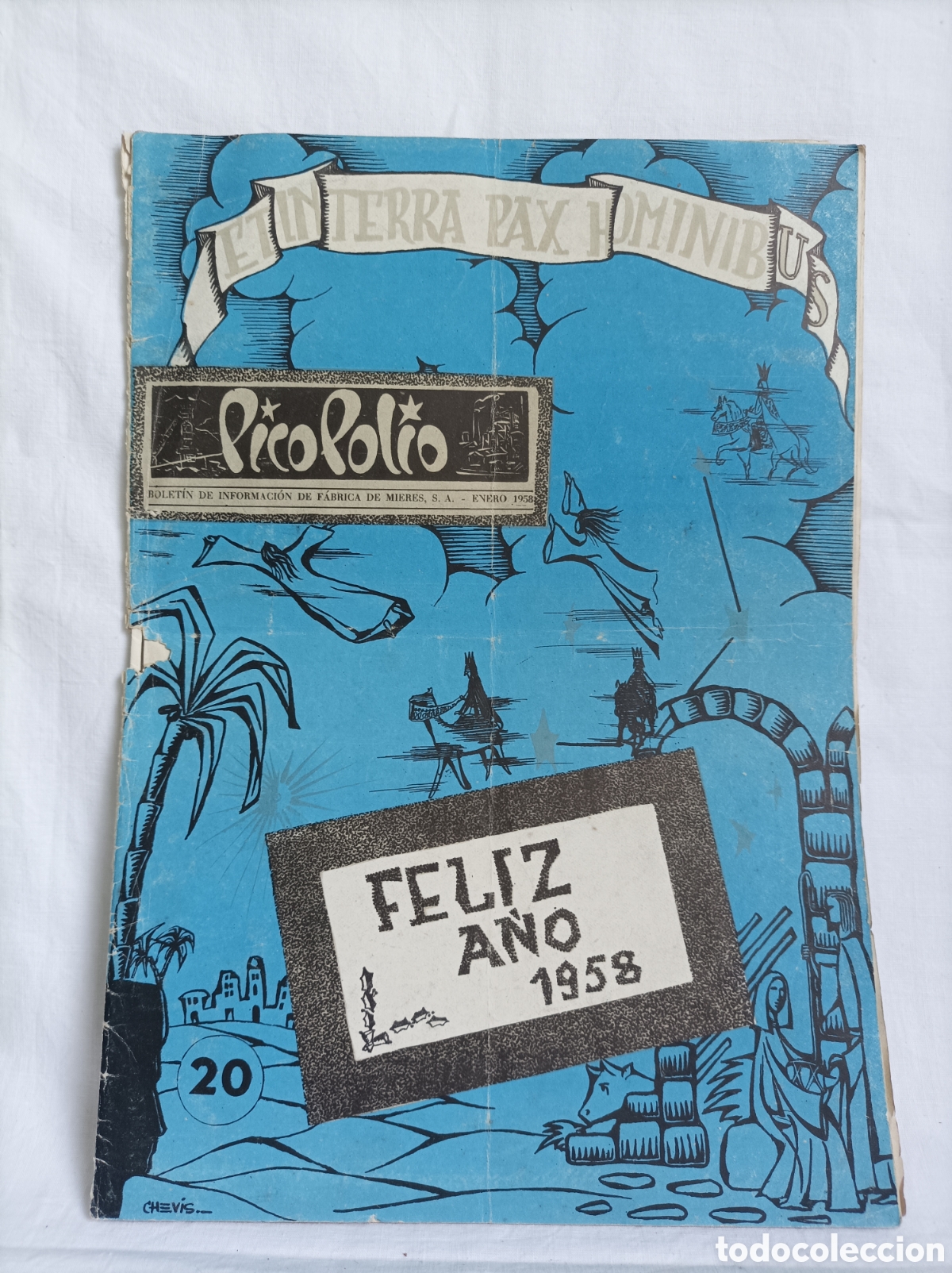 Collectionnisme de Revues et Journaux: Pico Polio. BOLET&Iacute;N DE F&Aacute;BRICA MIERES. 20 1958