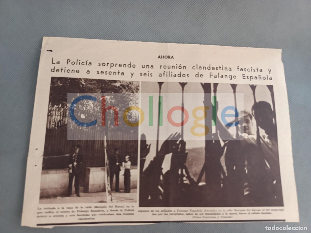 Coleccionismo de Revistas y Peri&oacute;dicos: reunion clandestina Falange Espa&ntilde;ola