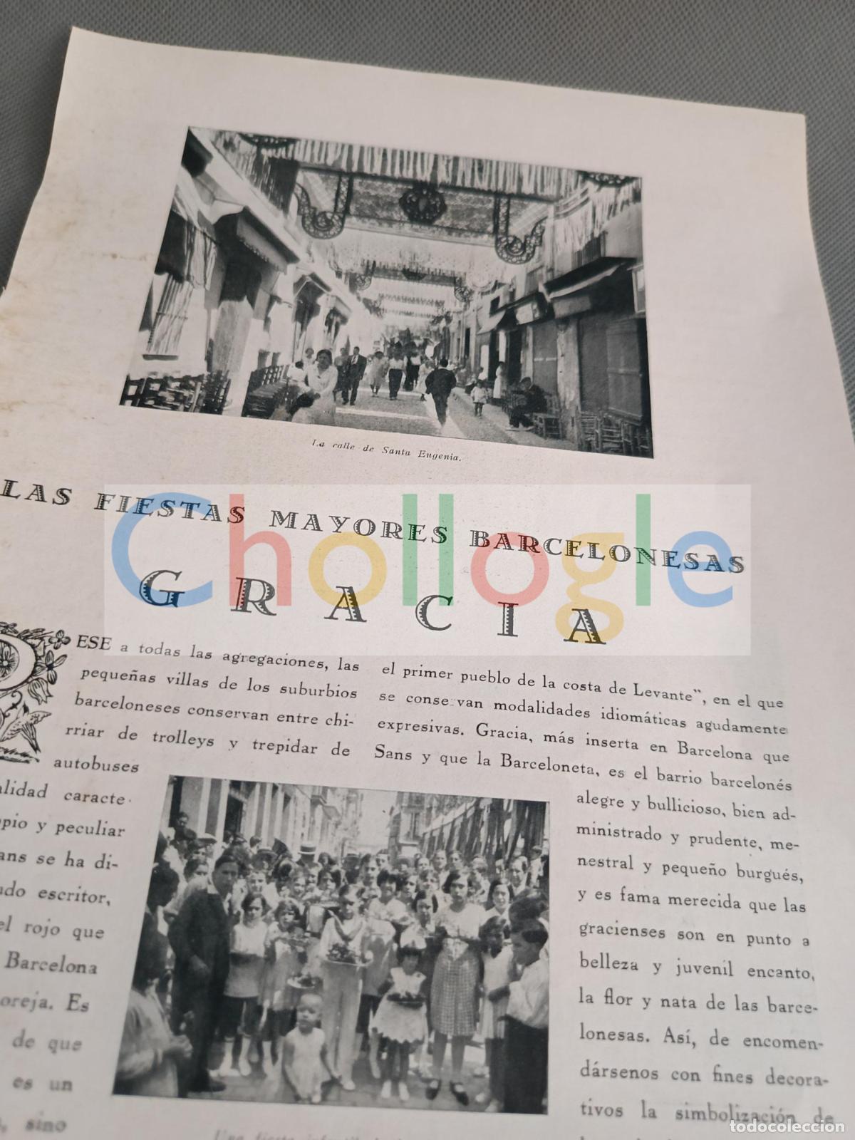 Coleccionismo de Revistas y Peri&oacute;dicos: Fiesta Mayor de Gracia 2 hojas