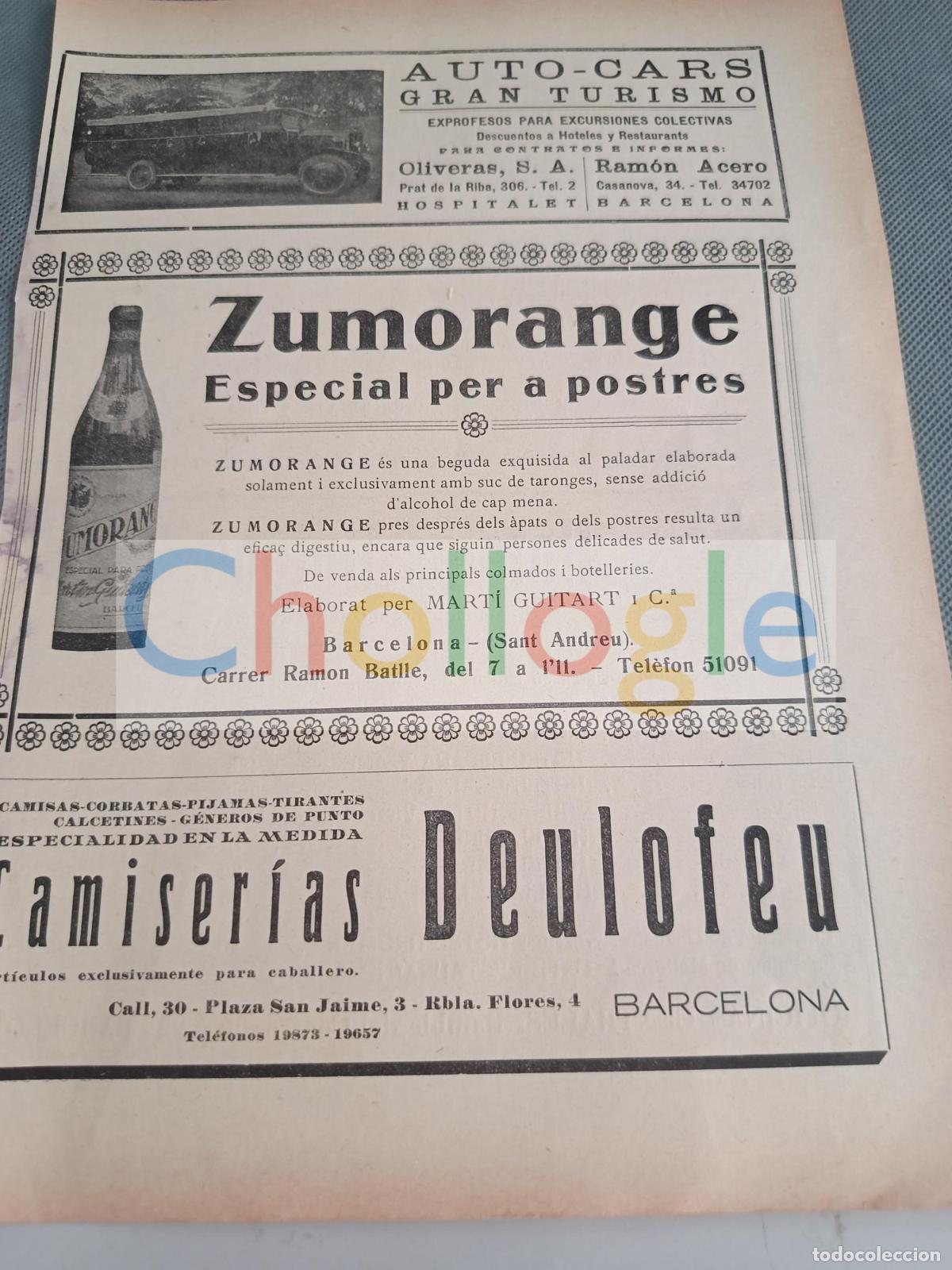 Coleccionismo de Revistas y Peri&oacute;dicos: Zumoange Deulofeu Oliveras Espa&ntilde;ola de Turismo Hoteles Unidoa