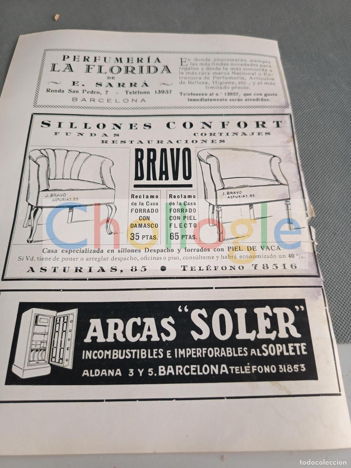 Coleccionismo de Revistas y Peri&oacute;dicos: Arcas Soler Sillones Bravo Perfumer&iacute;a La Florida