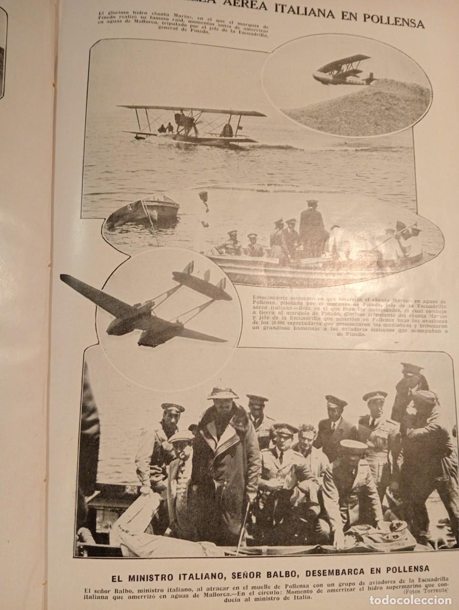 Coleccionismo de Revistas y Peri&oacute;dicos: RREVISTA A&Ntilde;O 1928 AVIACION EN MALLORCA SANTANYI PONTAS FIESTA EN TABLADA MATARO ARGENTONA