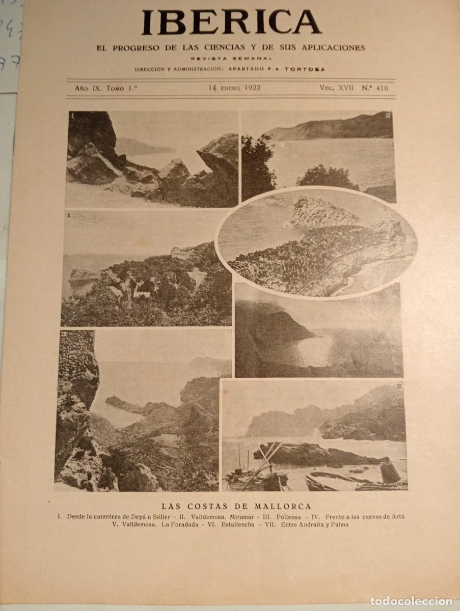 Coleccionismo de Revistas y Peri&oacute;dicos: REVISTA IBERICA 1922 REPORTAJE DE LA COMPA&Ntilde;IA DE FERROCARRILES DE MALLORCA MANACOR ARTA SANTANYI 410