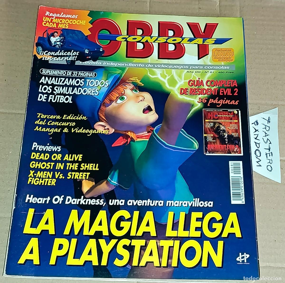 Coleccionismo de Revistas y Peri&oacute;dicos: REVISTA Hobby Consolas 81 Junio 1998 HEART OF DARKNESS BUEN ESTADO