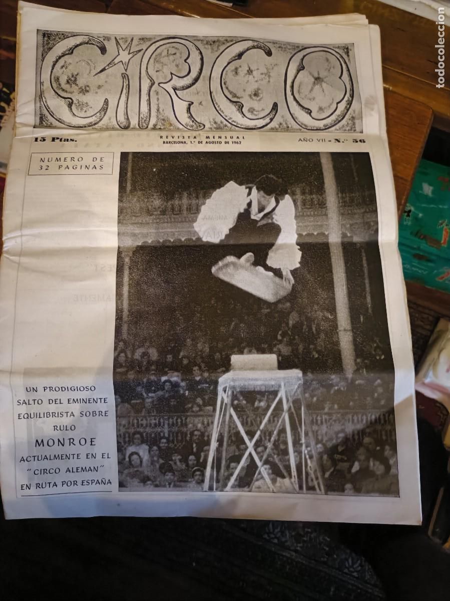 Coleccionismo de Revistas y Peri&oacute;dicos: CIRCO - REVISTA MENSUAL - A&Ntilde;O 1962 - NUMERO 56