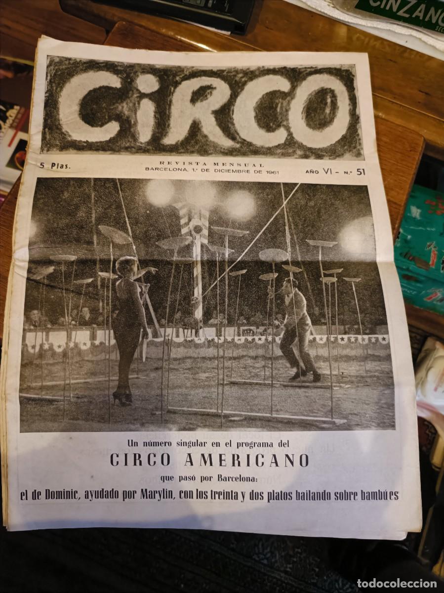 Coleccionismo de Revistas y Peri&oacute;dicos: CIRCO - REVISTA MENSUAL - A&Ntilde;O 1962 - NUMERO 52