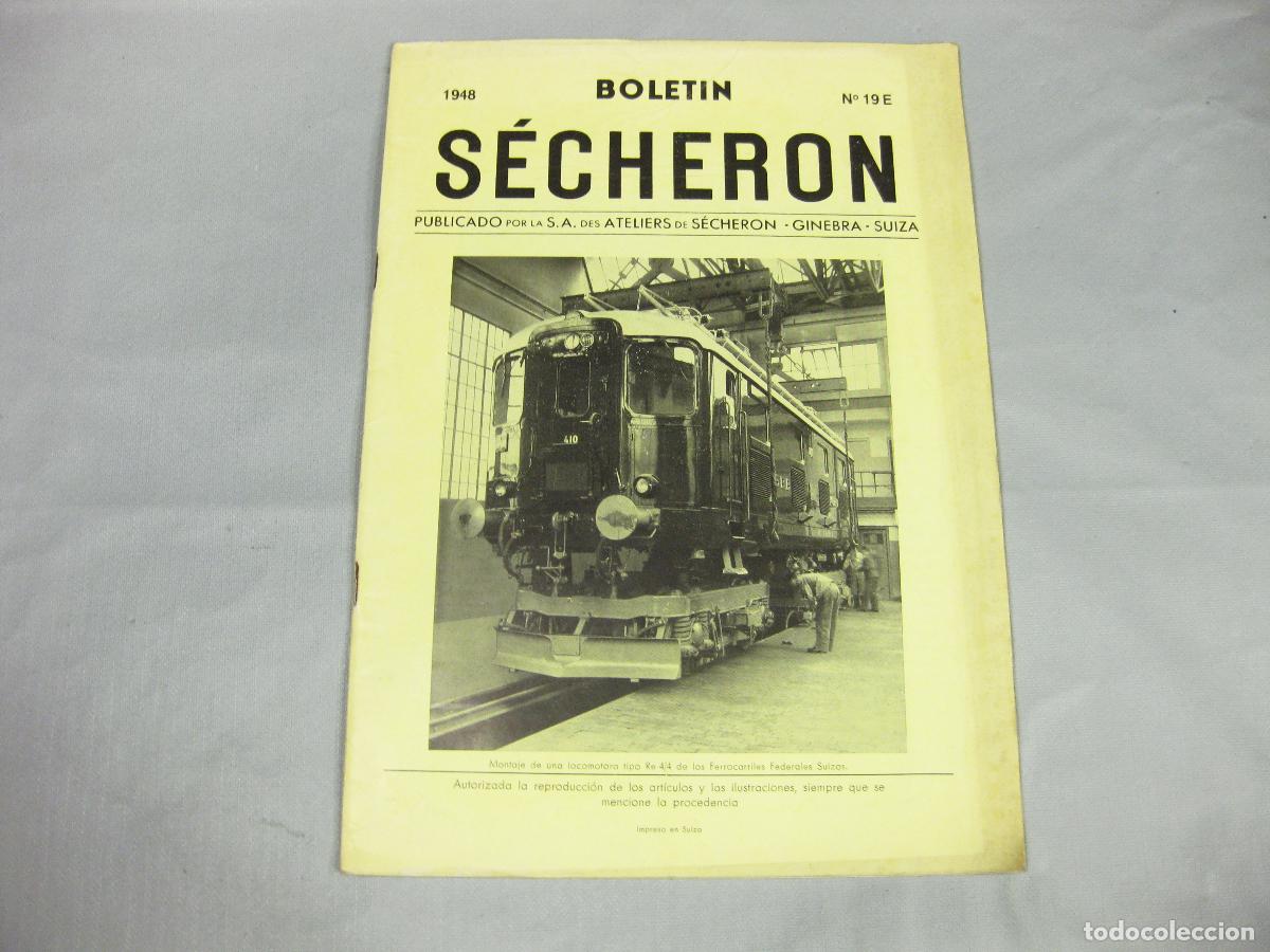 Coleccionismo de Revistas y Peri&oacute;dicos: BOLETIN PUBLICADO POR LA S. S. DES ATELIERS DE S&Eacute;CHERON. GINEBRA. SUIZA. EN ESPA&Ntilde;OL. FERROCARRILES