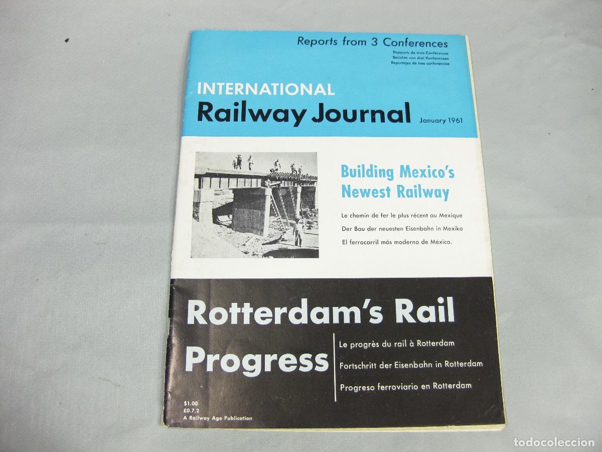 Coleccionismo de Revistas y Peri&oacute;dicos: REVISTA INTERNATIONAL RAILWAY JOURNAL. ENERO 1961. FERROCARRILES