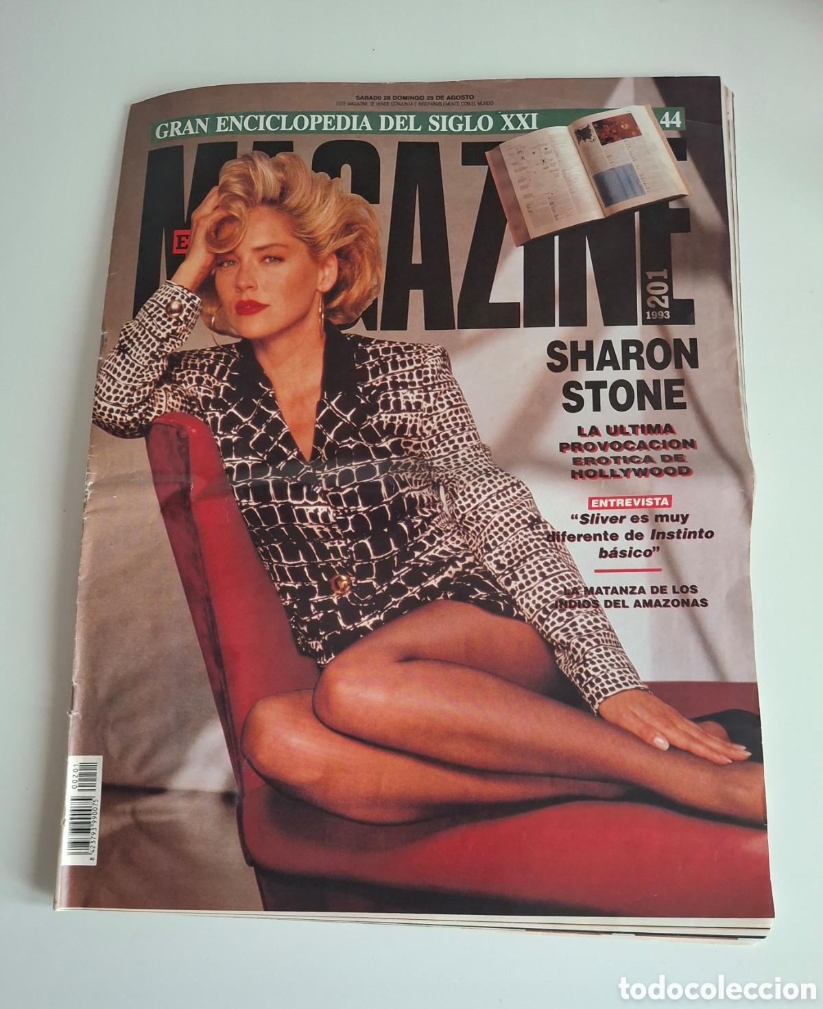 Coleccionismo de Revistas y Peri&oacute;dicos: MAGAZINE 201, SHARON STONE, 1993