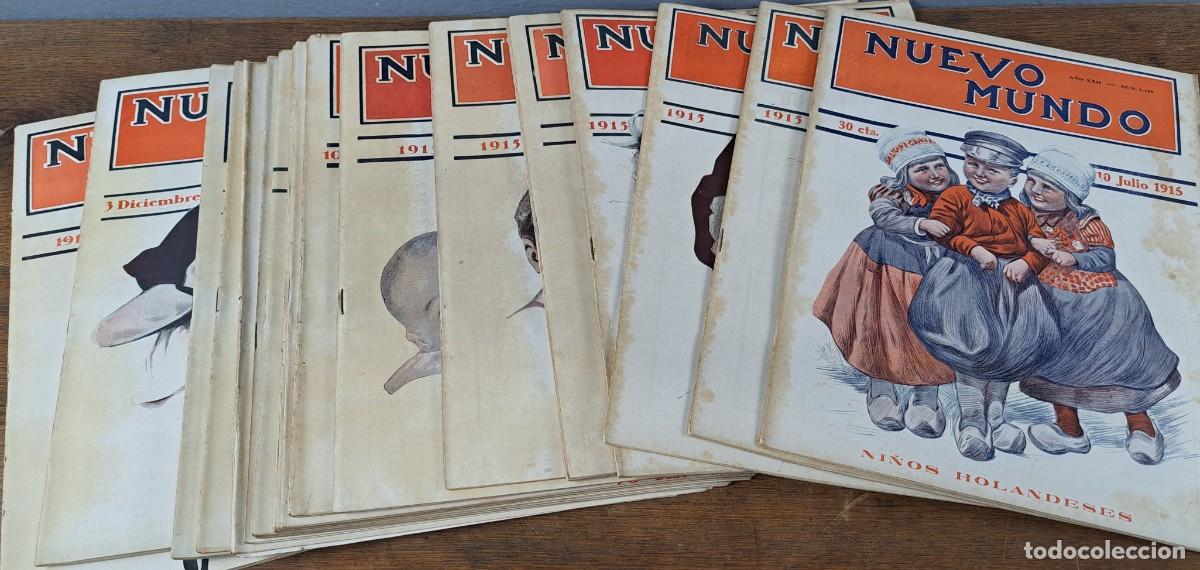 Coleccionismo de Revistas y Peri&oacute;dicos: Lote 20 revistas &ldquo;Nuevo Mundo&rdquo; 1915 &ndash; Cr&oacute;nicas de la Primera Guerra Mundial