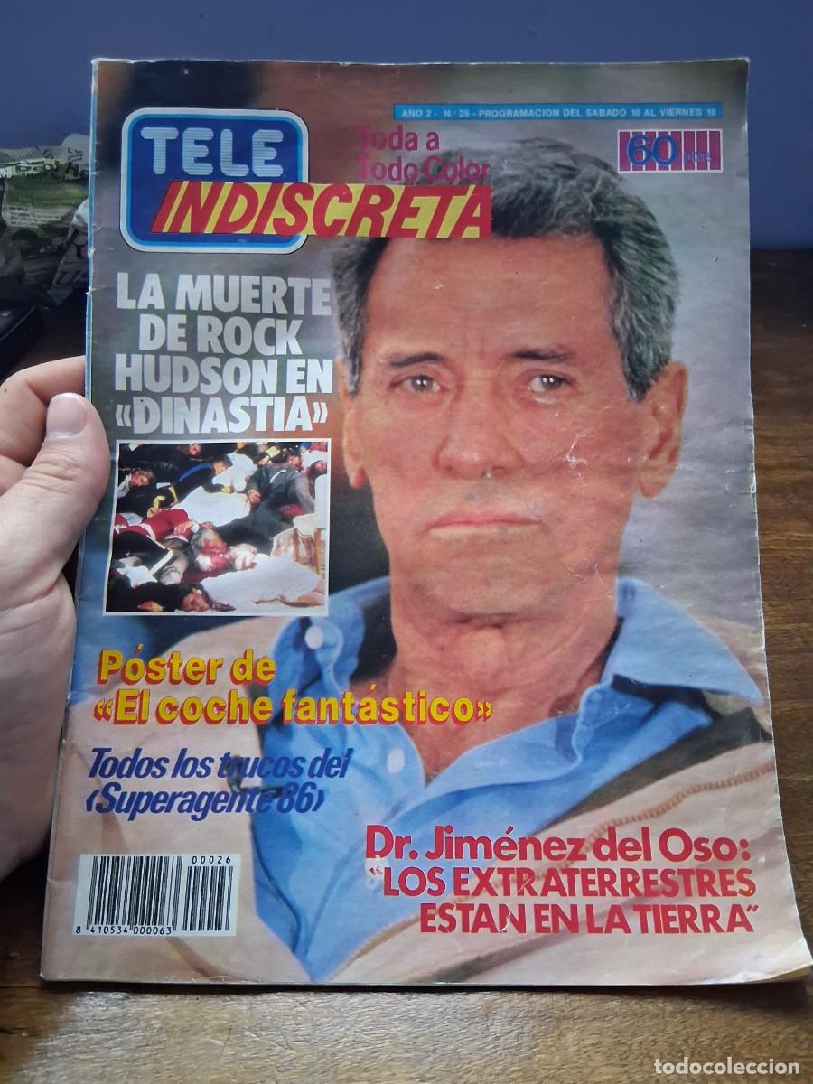 Coleccionismo de Revistas y Peri&oacute;dicos: Revista Tele indiscreta 26 Ann Margret Dinast&iacute;a Rock Hudson