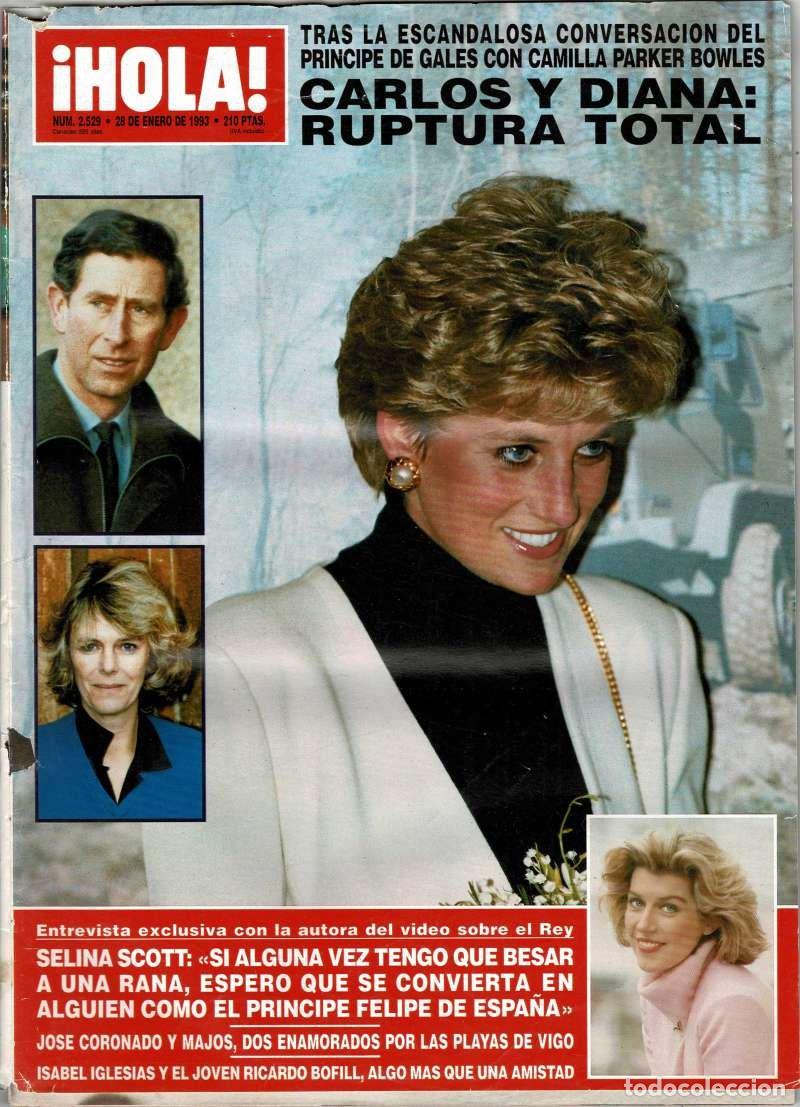 Coleccionismo de Revistas y Peri&oacute;dicos: Revista Hola N&ordm; 2529, 28 enero 1993. Carlos y Diana: Ruptura total