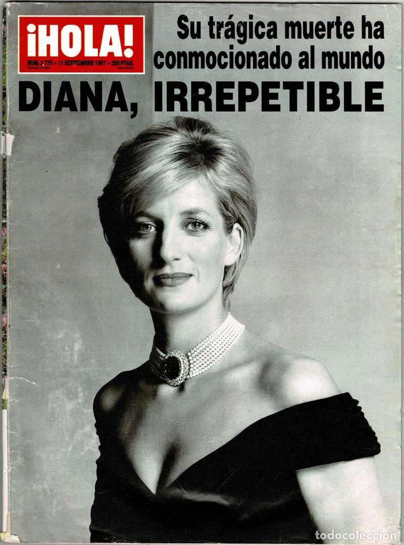Coleccionismo de Revistas y Peri&oacute;dicos: Revista Hola N&ordm; 2770, 11 septiembre 1997. Muerte de Diana, irrepetible