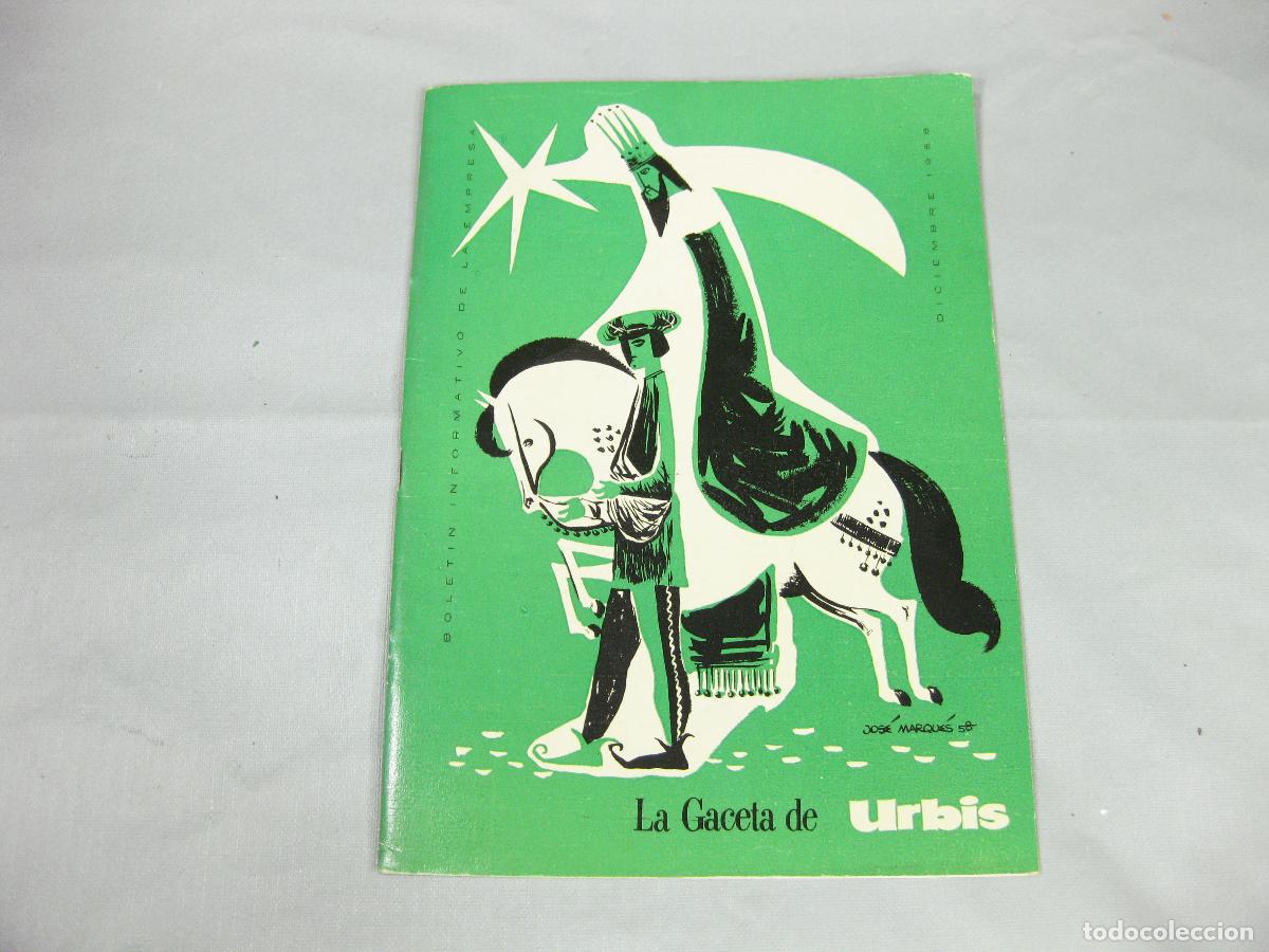Coleccionismo de Revistas y Peri&oacute;dicos: REVISTA DE LA GACETA DE URBIS. DICIEMBRE DE 1958. BOLETIN INFORMATIVO DE LA EMPRESA