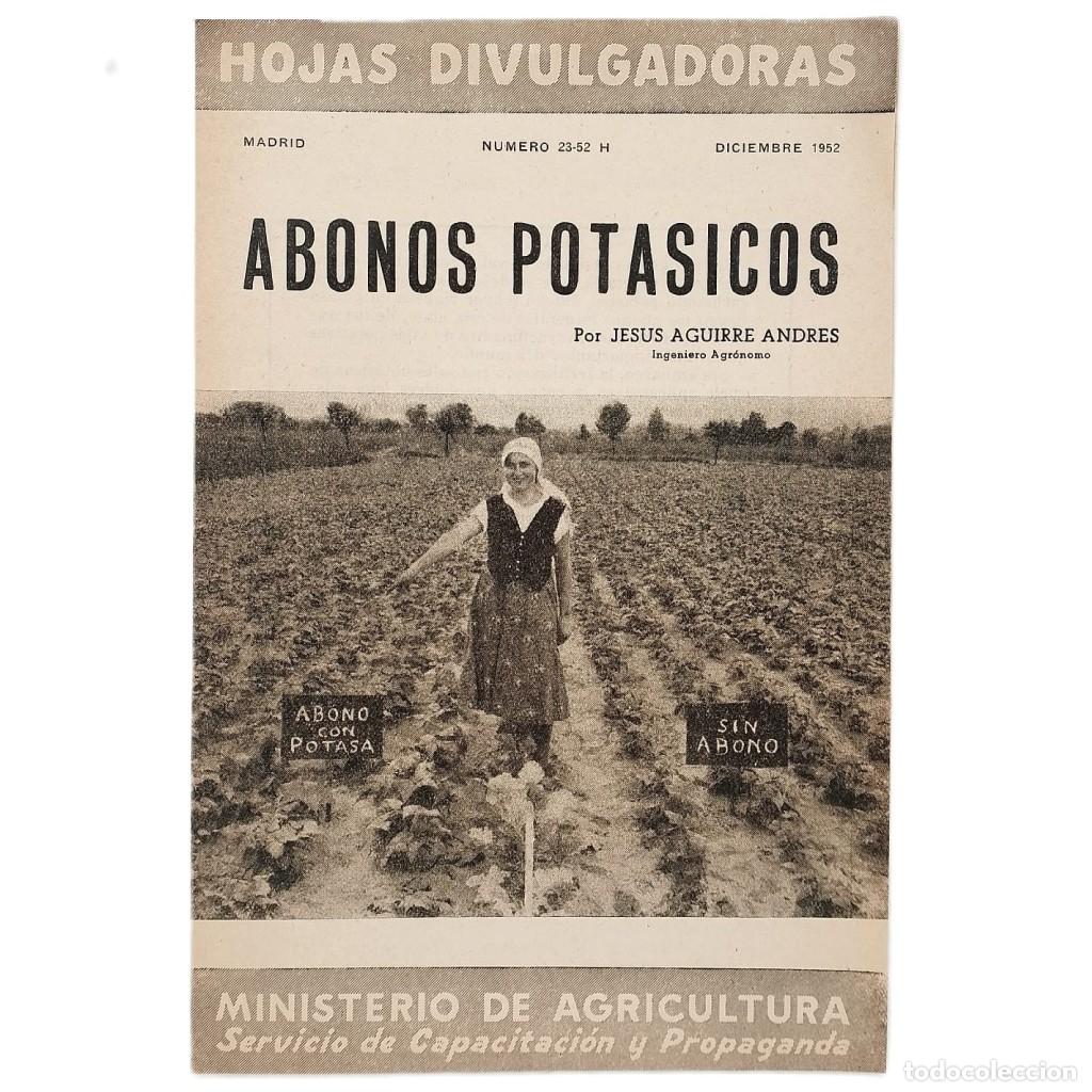 Colecionismo de Revistas e Jornais: ABONOS POT&Aacute;SICOS. Aguirre Andr&eacute;s, Jes&uacute;s