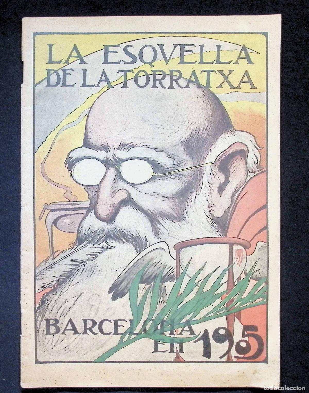 Coleccionismo de Revistas y Peri&oacute;dicos: LA ESQUELLA DE LA TORRATXA. BARCELONA EN 1905. N&Uacute;M. 1409. BARCELONA 5 GENER 1906. ANY 28