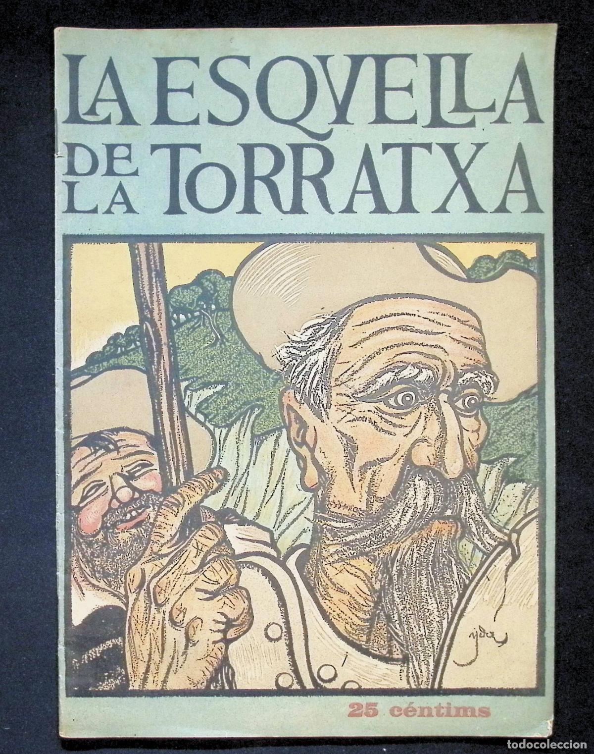 Coleccionismo de Revistas y Peri&oacute;dicos: LA ESQUELLA DE LA TORRATXA. CERVANTES A BARCELONA - QUIXOT. N&Uacute;M. 1373. BARCELONA 28 D'ABRIL DE 1905.