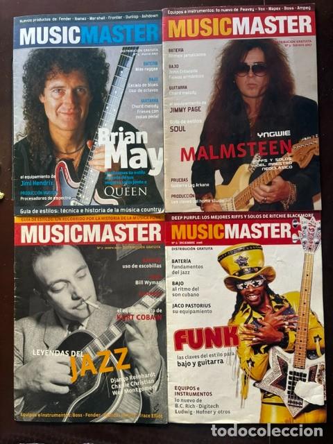 Coleccionismo de Revistas y Peri&oacute;dicos: LOTE 4 REVISTAS MUSICMASTER 2006-2007 BRYAN MAY, YNGWIE MALMSTEEN, JAZZ Y FUNK