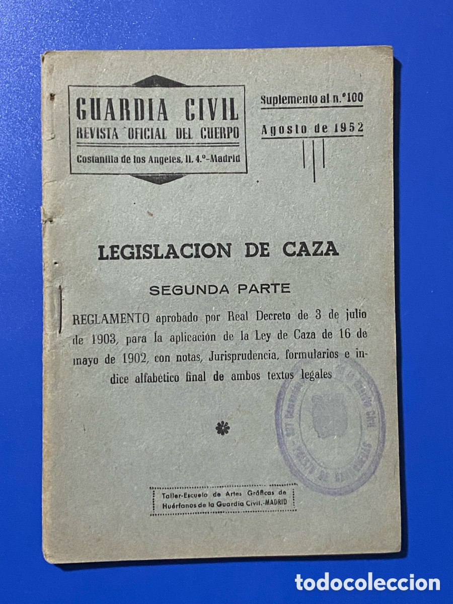 Coleccionismo de Revistas y Peri&oacute;dicos: Revista Guardia Civil 1952