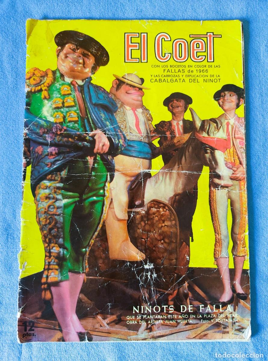 Coleccionismo de revistas y peri&oacute;dicos: EL COET CON LOS BOCETOS EN COLOR DE LAS FALLAS DEL A&Ntilde;O 1966