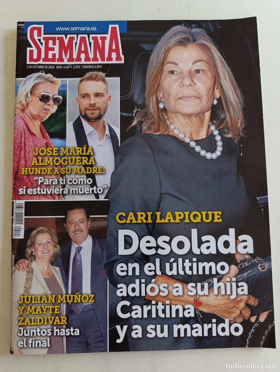 Coleccionismo de Revistas y Peri&oacute;dicos: Revista SEMANA n&ordm; 4417 Cari Lapique Alaska Paquirri Isabel Pantoja Princesa Leonor Madonna Gunilla