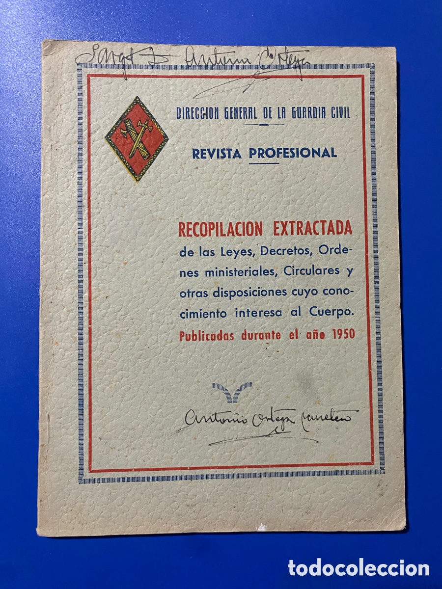 Sammeln von Zeitschriften und Zeitungen: Revista Profesional Guardia Civil 1950