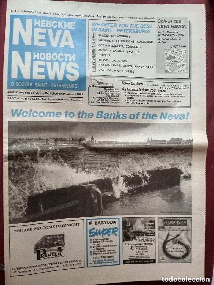 Sammeln von Zeitschriften und Zeitungen: PERIODICO RUSO - SOLO EN INGLES -- AGOSTO 2001 - DE SAN PETERSBURGO