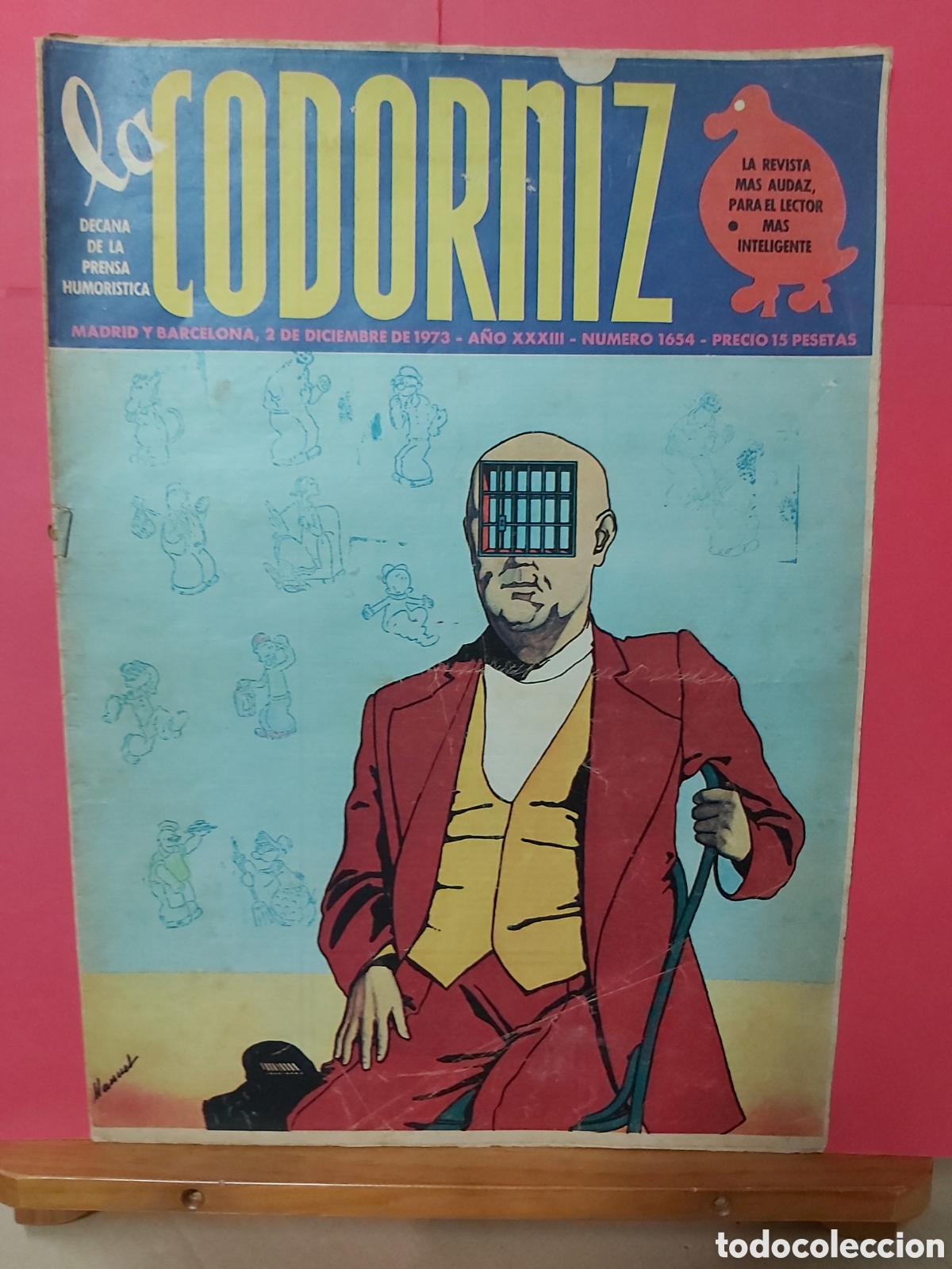 Coleccionismo de Revistas y Peri&oacute;dicos: * LA CODORNIZ * N&ordm; 1654 A&Ntilde;O 1972 * REVISTA DE PRENSA HUMORISTICA *