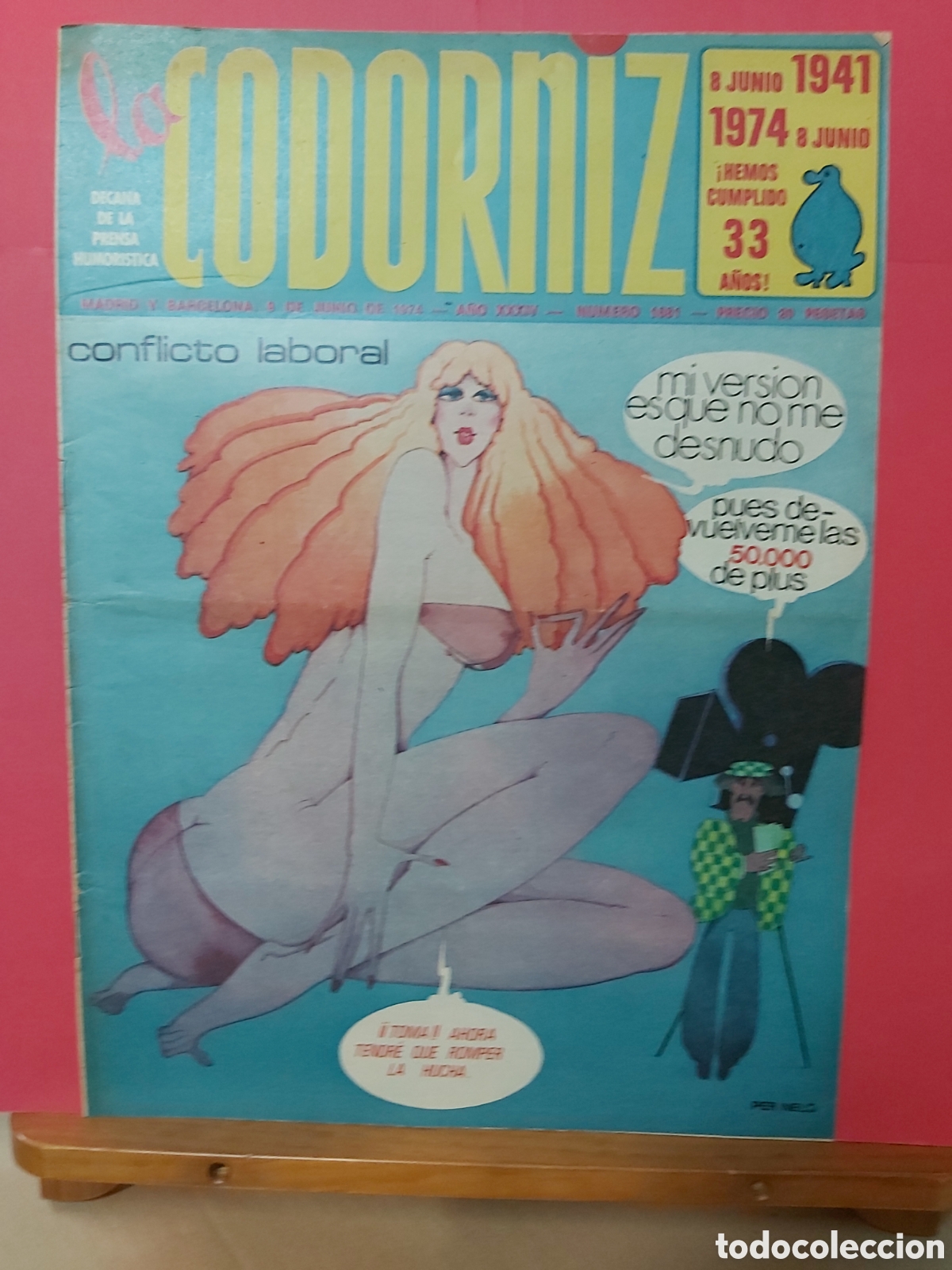 Collection Magazines and Newspapers: * LA CODORNIZ * N&ordm; 1681 A&Ntilde;O 1972 * REVISTA DE PRENSA HUMORISTICA *
