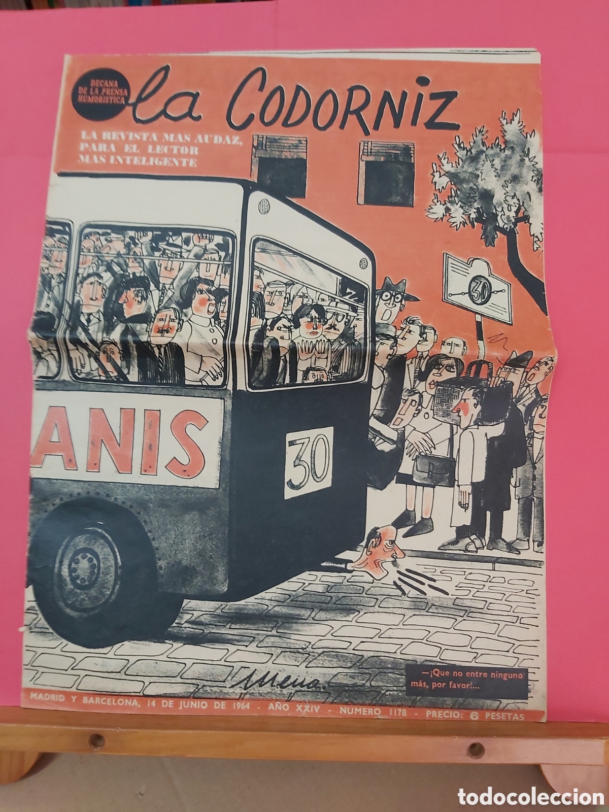 Coleccionismo de Revistas y Peri&oacute;dicos: * REVISTA LA CODORNIZ * N&ordm; 1178 * 14 DE JUNIO DE 1964 * ORIGINAL *