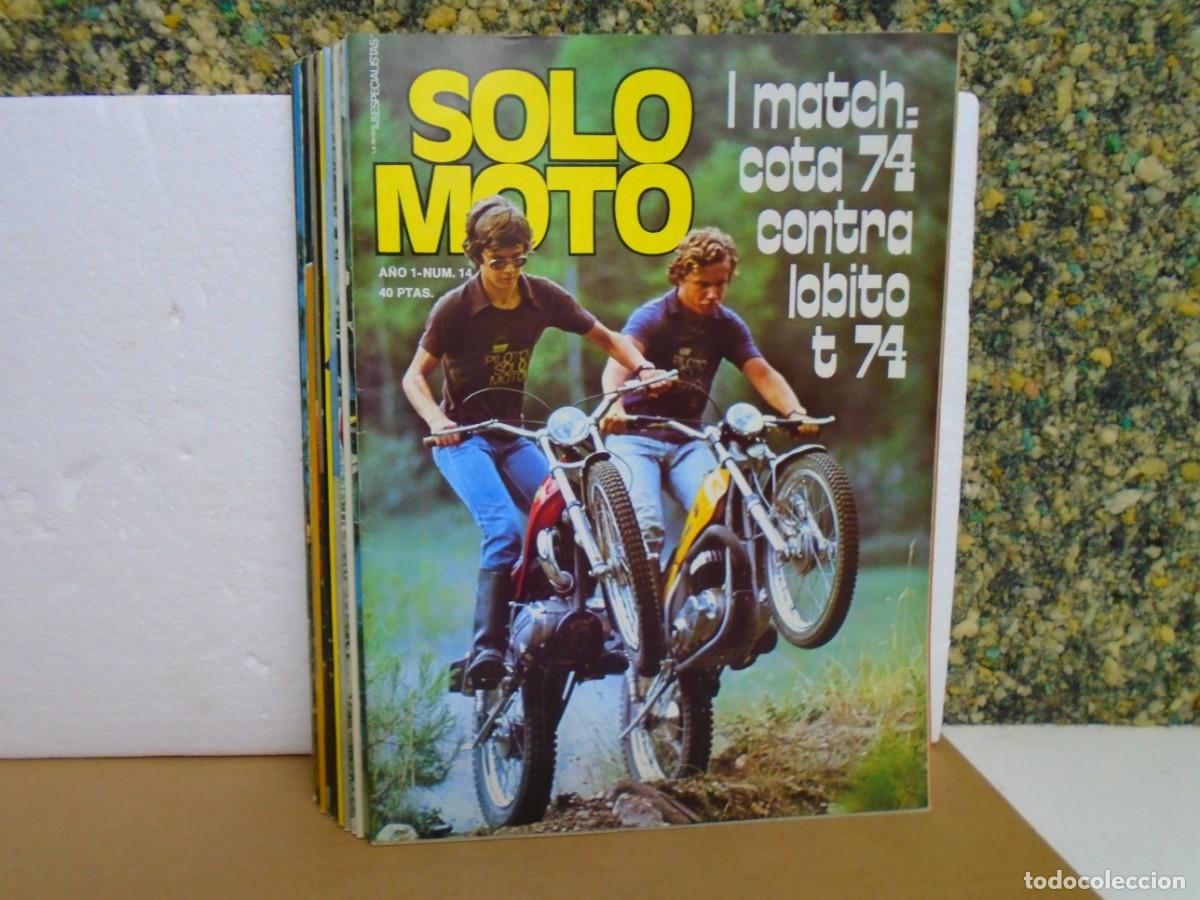 Colecionismo de Revistas e Jornais: REVISTA&rdquo;SOLO MOTO&rdquo;/NUMEROS 14 AL 26/1975-76/ IMPECABLES.