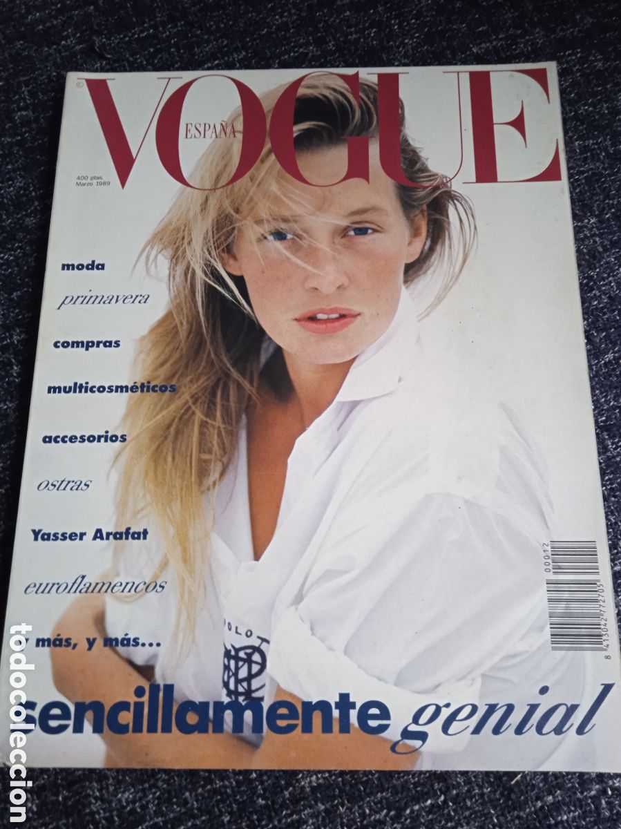 Coleccionismo de Revistas y Peri&oacute;dicos: REVISTA DE MODA - VOGUE ESPA&Ntilde;A MARZO 1989 - Estelle Lefebure