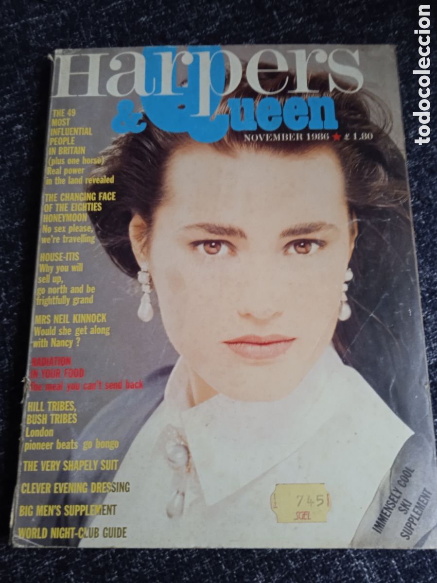 Coleccionismo de Revistas y Peri&oacute;dicos: REVISTA DE MODA -British Harpers & Queen magazine - November 1986 - Yasmin Le Bon cover 392 PAGINAS