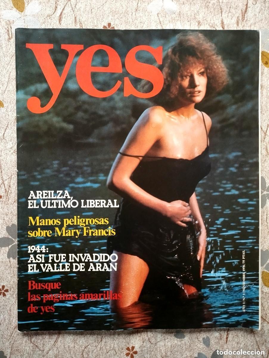 Coleccionismo de Revistas y Peri&oacute;dicos: Revista YES N&ordm; 1 / AREILZA, EL VALLE DE ARAN, COMIC CARLOS GIMENEZ, EL CABARET