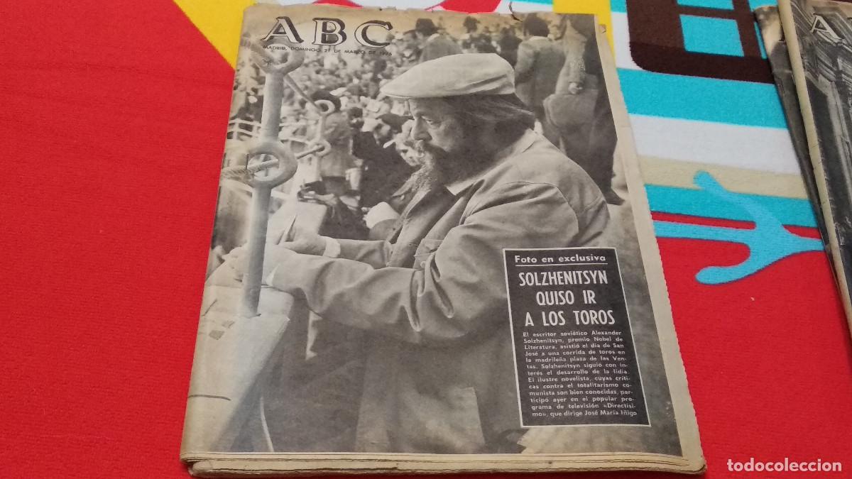 Coleccionismo de Revistas y Peri&oacute;dicos: ABC DOMINGO 21 DE MARZO 1976. SOLZHENITSYN QUISO IR A LOS TOROS