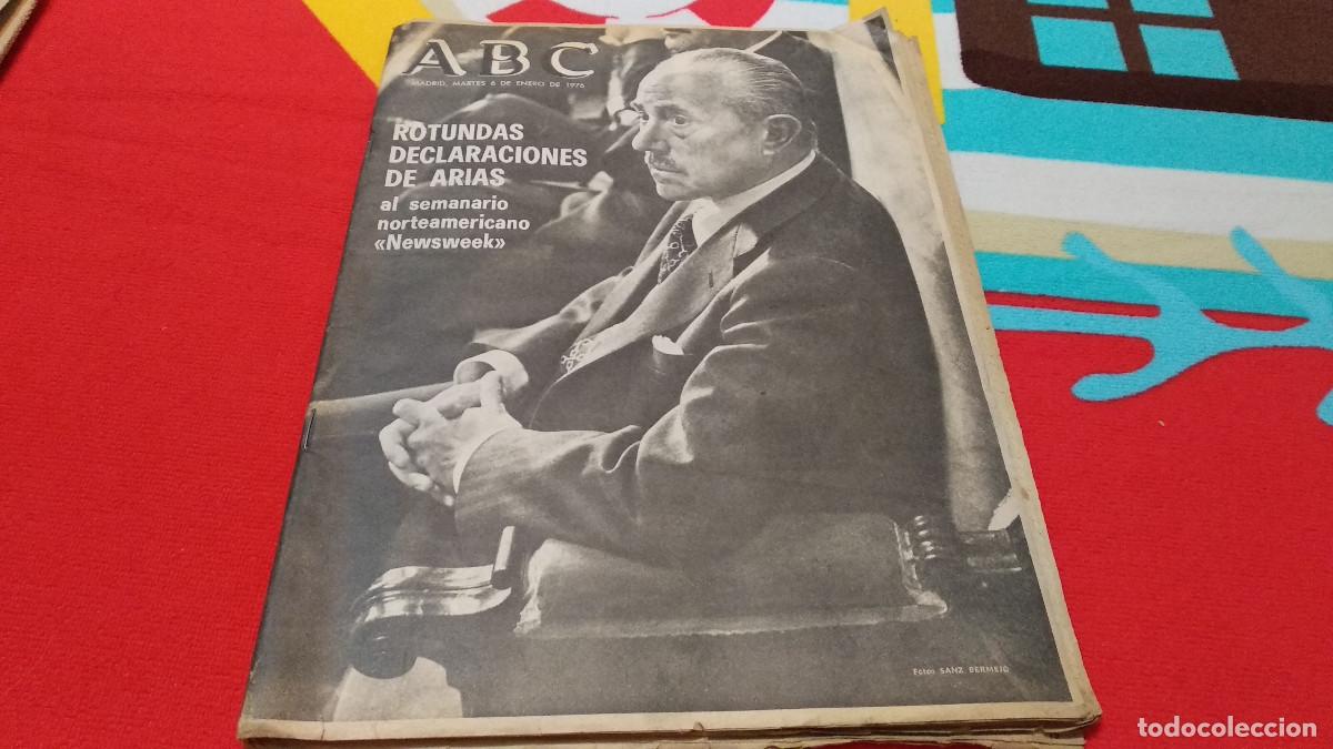 Coleccionismo de Revistas y Peri&oacute;dicos: ABC 6 DE ENERO 1976. ROTUNDAS DECLARACIONES DE ARIAS NAVARRO
