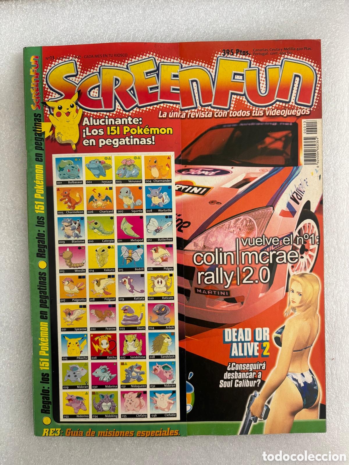 Coleccionismo de Revistas y Peri&oacute;dicos: Revista Screen Fun Pok&eacute;mon Pegatinas a&ntilde;o 2000