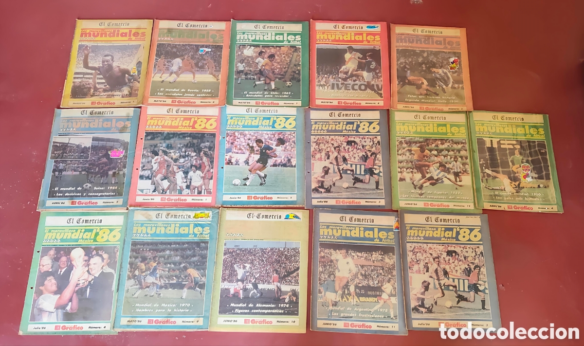 Coleccionismo de Revistas y Peri&oacute;dicos: El Maravilloso Mundial - M&eacute;xico 86 - lote suplementos