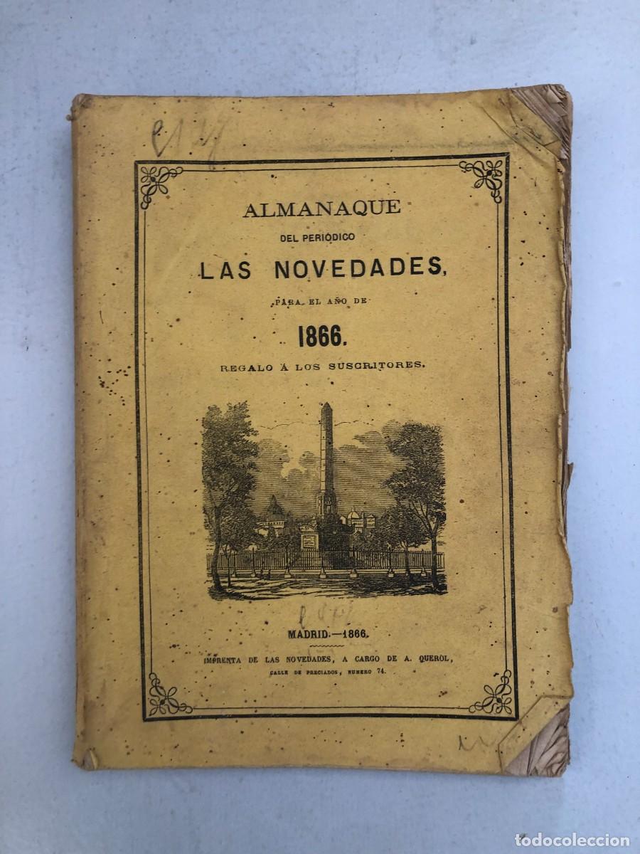 Sammeln von Zeitschriften und Zeitungen: ALMANAQUE DEL PERI&Oacute;DICO LAS NOVEDADES, 1866