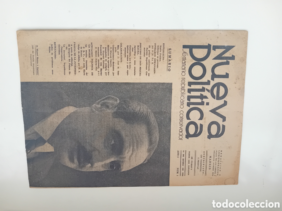 Coleccionismo de Revistas y Peri&oacute;dicos: nueva politica revista 1933