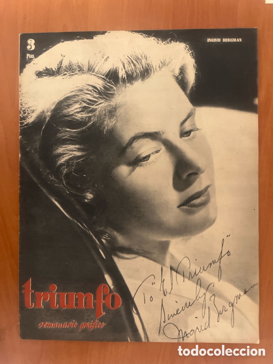 Coleccionismo de Revistas y Peri&oacute;dicos: REVISTA TRIUNFO N&Uacute;MERO 182, (JOSE ANGEL EZCURRA), DEDICADO!!!
