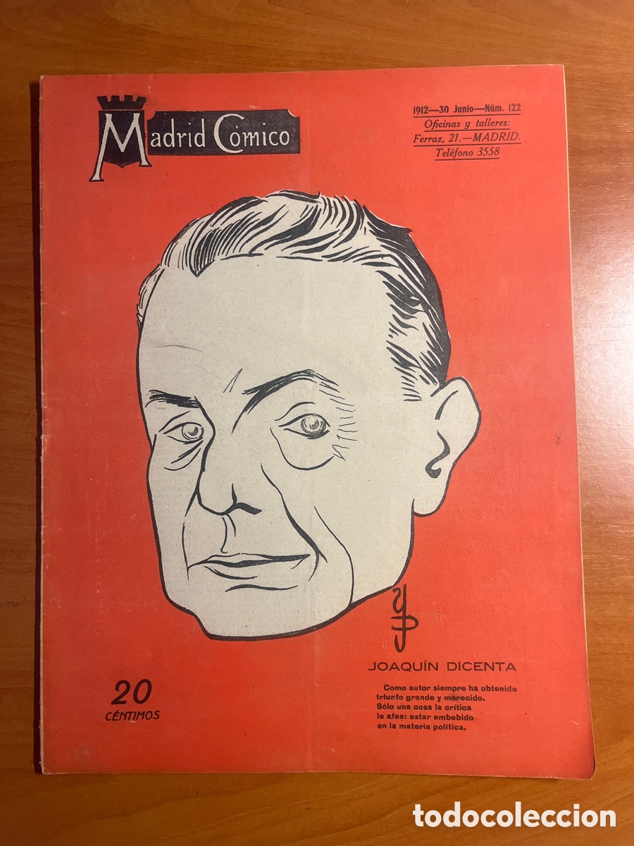 Coleccionismo de Revistas y Peri&oacute;dicos: REVISTA MADRID C&Oacute;MICO, N&Uacute;MERO 122, (OFICINAS Y TALLERES FERRAZ)
