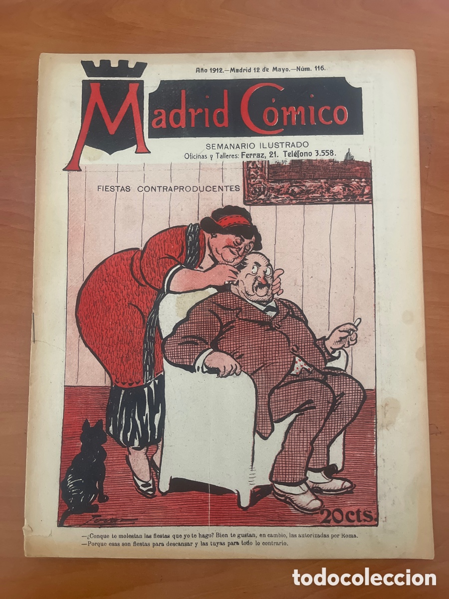 Coleccionismo de Revistas y Peri&oacute;dicos: REVISTA MADRID C&Oacute;MICO, N&Uacute;MERO 116, (OFICINAS Y TALLERES FERRAZ)