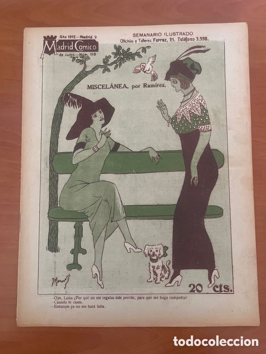 Coleccionismo de Revistas y Peri&oacute;dicos: REVISTA MADRID C&Oacute;MICO, N&Uacute;MERO 119, (OFICINAS Y TALLERES FERRAZ)