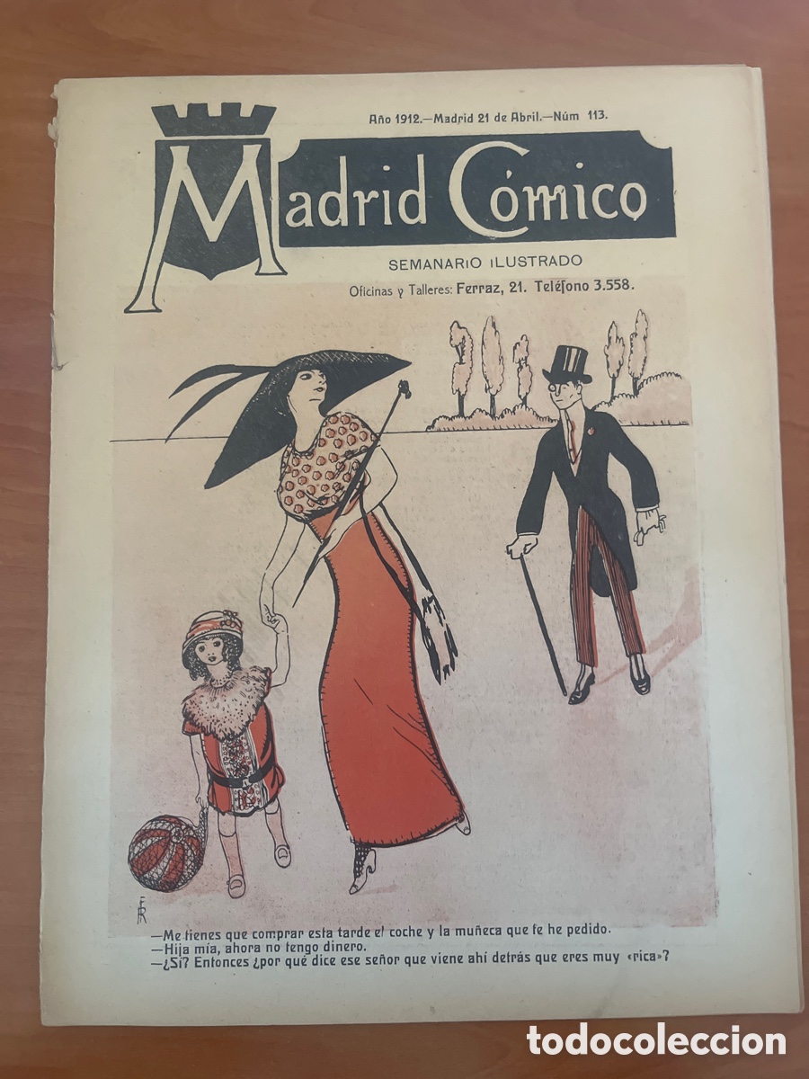 Coleccionismo de Revistas y Peri&oacute;dicos: REVISTA MADRID C&Oacute;MICO, N&Uacute;MERO 113, (OFICINAS Y TALLERES FERRAZ)