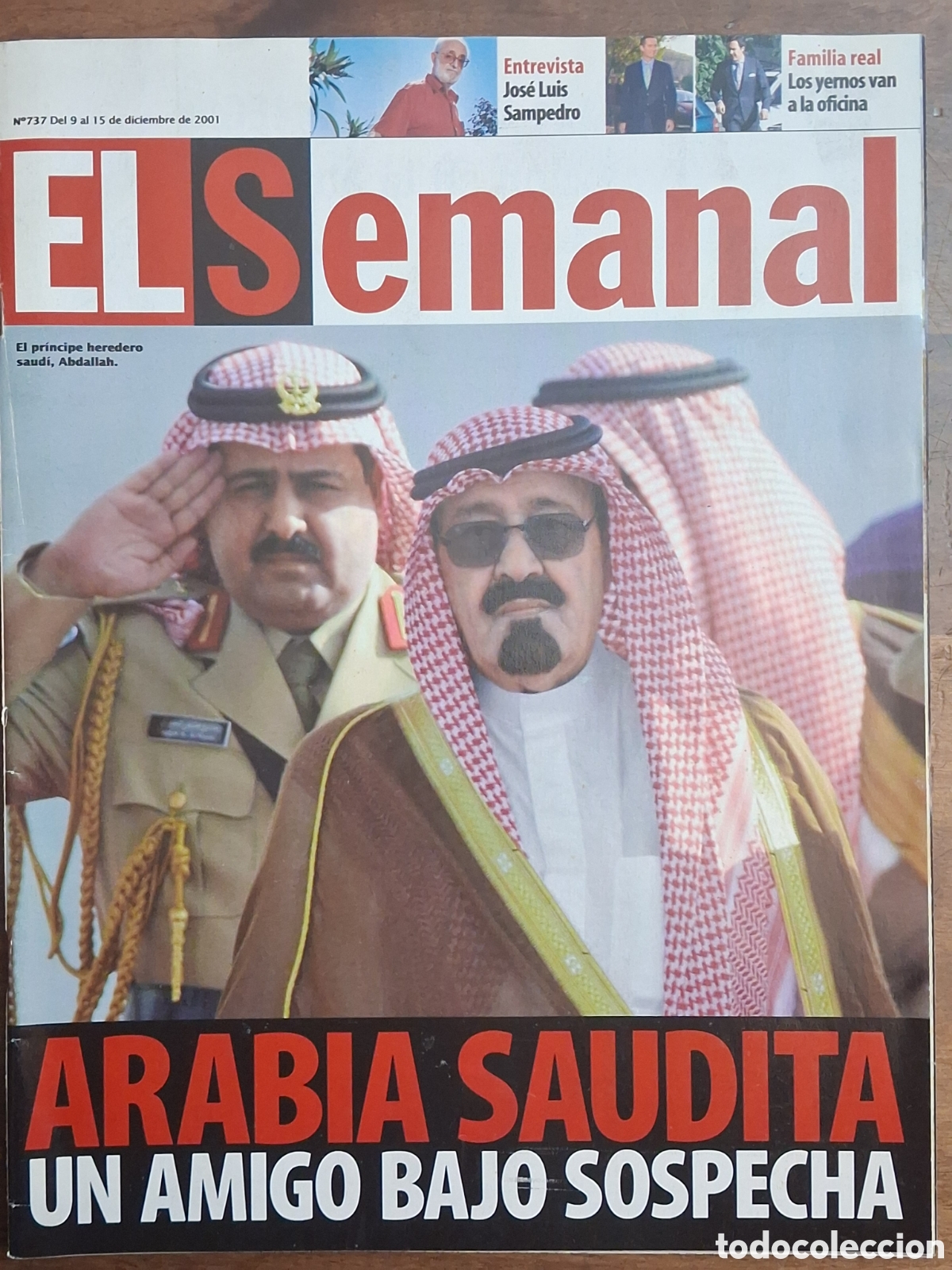 Coleccionismo de Revistas y Peri&oacute;dicos: El Semanal n&deg; 737. A&ntilde;o 2001